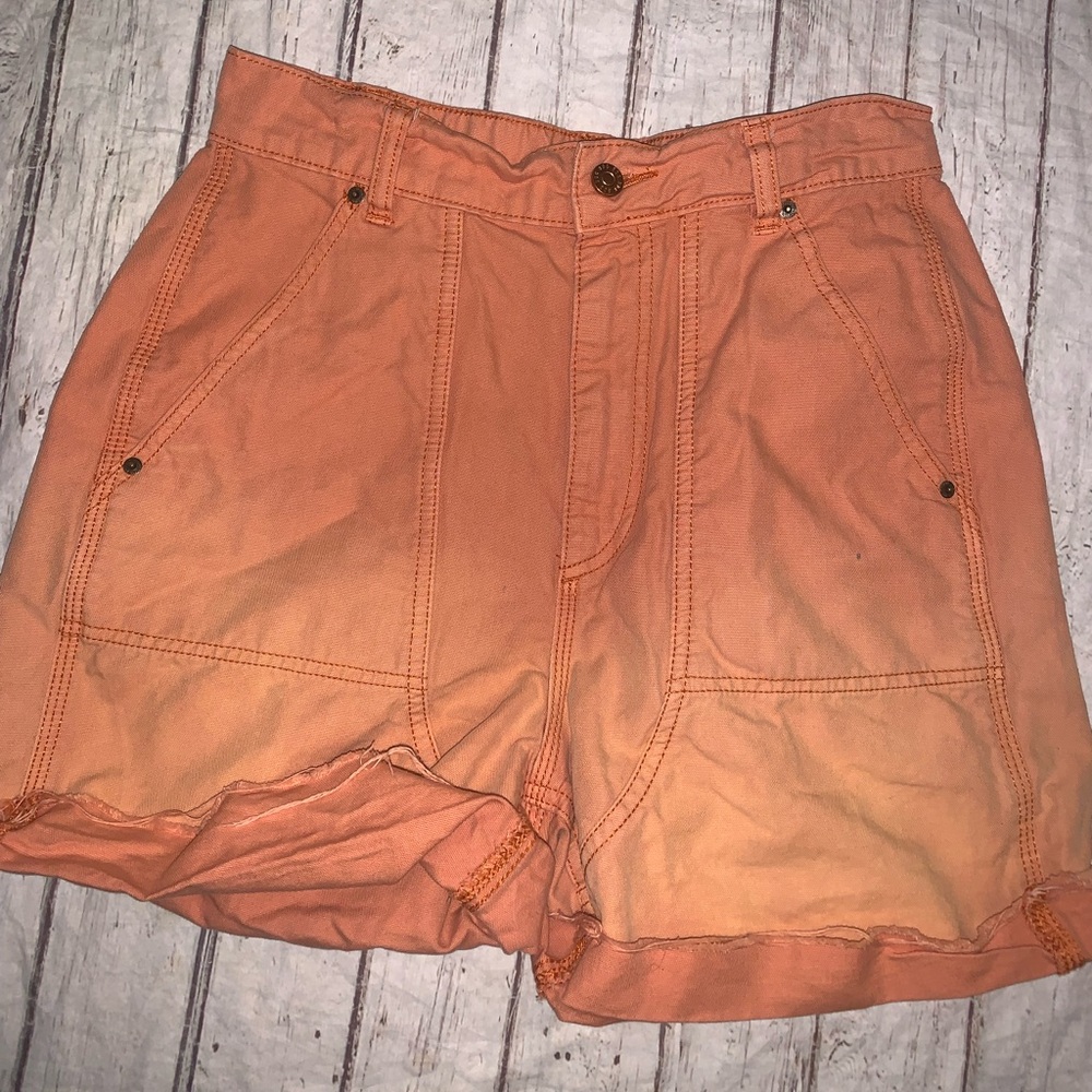 BDG Urban outfitters Kiara high waist orange waist ombré shorts M - Picture 4 of 4